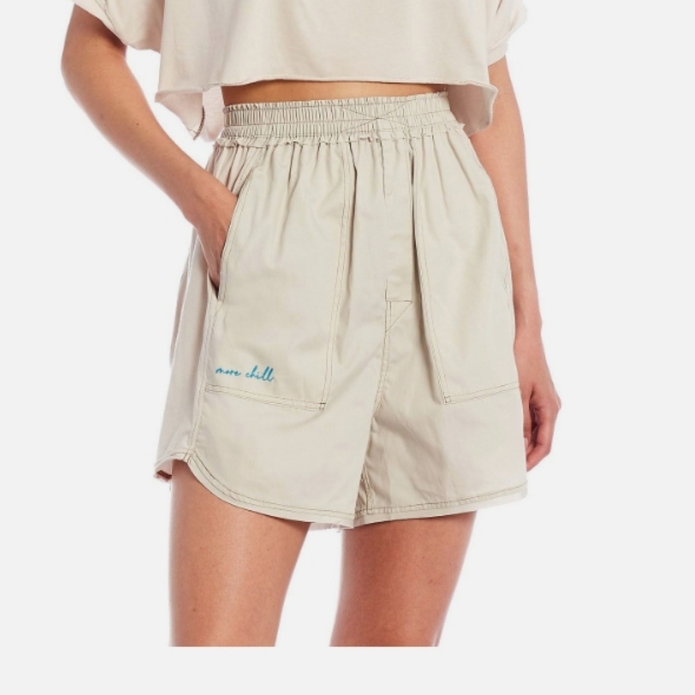 Free People Intimately Free People Perfect Pima Boxer Shorts Harvest Moon Sz XS